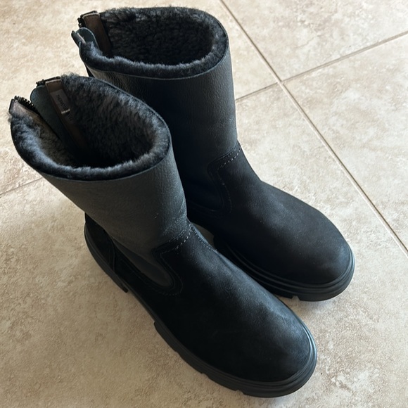 NWOB PAUL GREEN Palmer Fluff 9052-022 Leather/Suede Merino Lined Boots Size US 8 - Picture 2 of 9